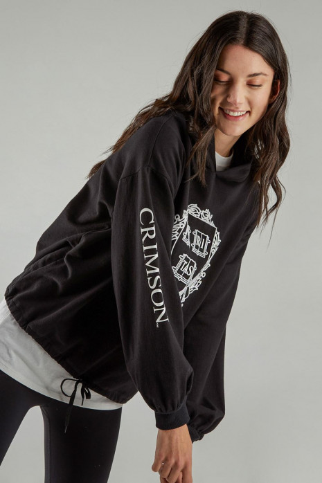Buzo, con estampado en frente y manga, de Harvard
