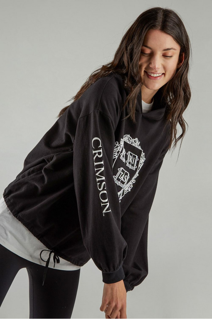 Buzo, con estampado en frente y manga, de Harvard