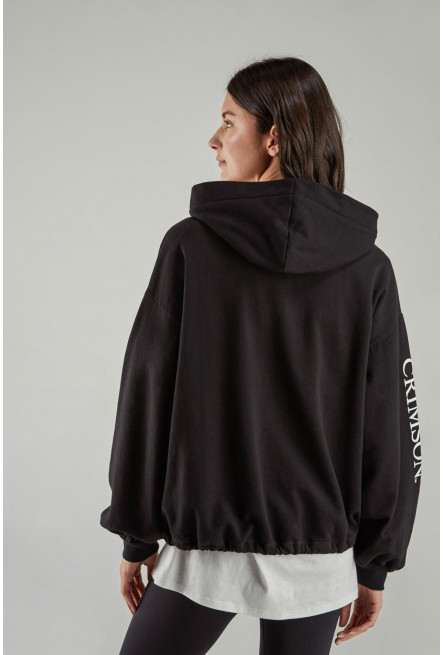 Buzo, con estampado en frente y manga, de Harvard