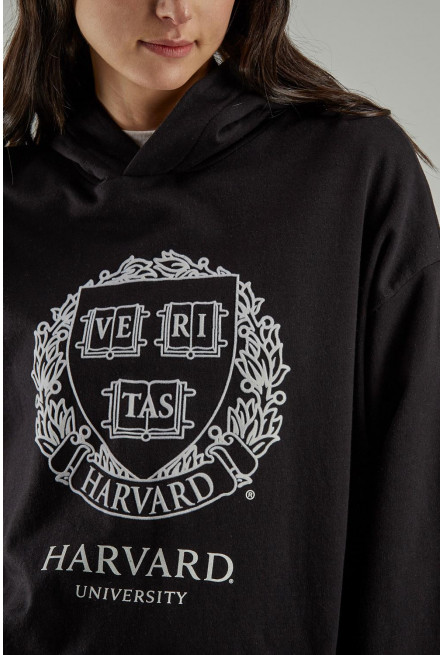Buzo, con estampado en frente y manga, de Harvard