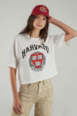 Camiseta, con estampado en frente, de Harvard