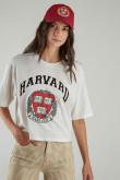 Camiseta, con estampado en frente, de Harvard
