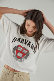 Camiseta, con estampado en frente, de Harvard