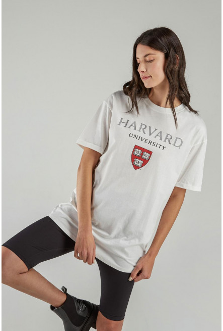 Camiseta, con estampado en frente, de Harvard