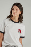Camiseta, con estampado en frente, de Harvard