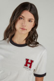 Camiseta, con estampado en frente, de Harvard
