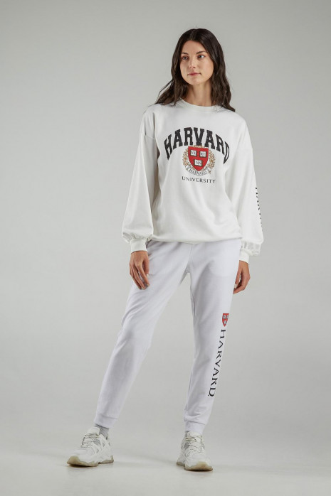 Pantalón jogger, con estampado en bota frente, de Harvard