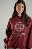 Buzo, con estampado en frente y manga, de Harvard