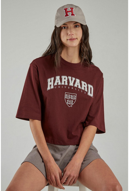 Camiseta, con estampado en frente, de Harvard