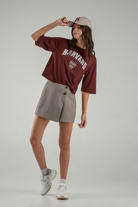 Camiseta, con estampado en frente, de Harvard