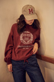 Buzo, con estampado en frente y manga, de Harvard