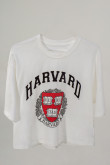 Camiseta, con estampado en frente, de Harvard