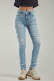 jean Jegging tiro alto