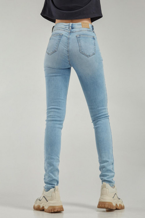 jean Jegging tiro alto