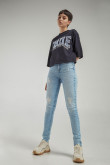 jean Jegging tiro alto