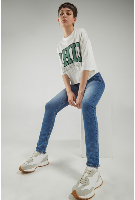 Jean Jegging tiro alto
