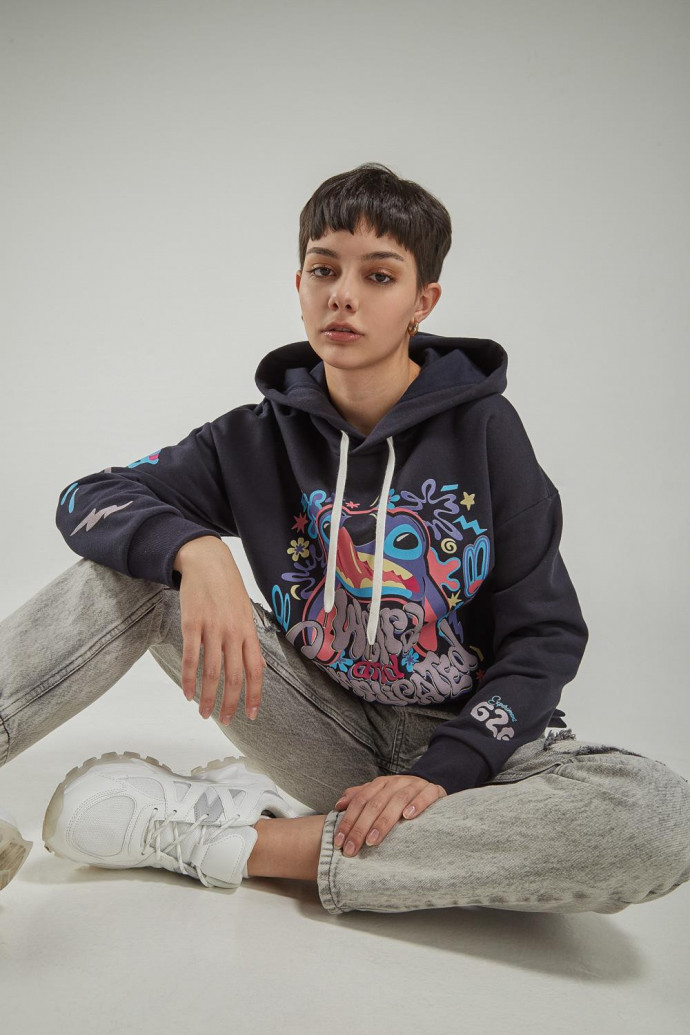 Buzo con capota oversize de Lilo & Stitch