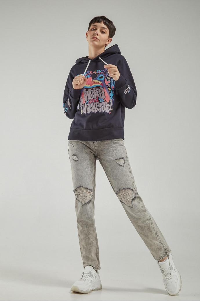 Buzo con capota oversize de Lilo & Stitch