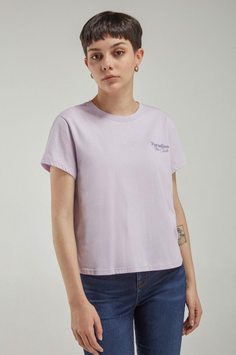 Camiseta básica manga corta estampada
