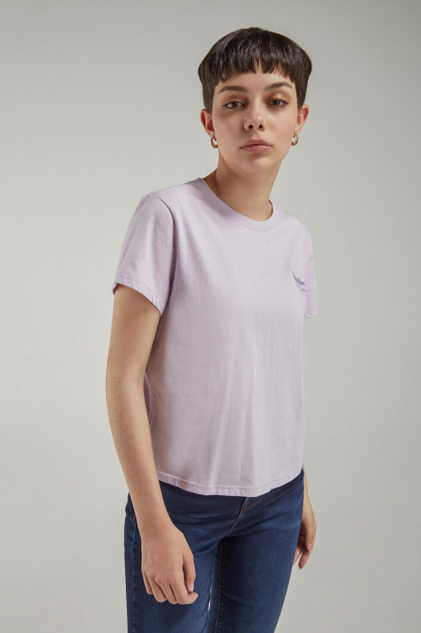 Camiseta básica manga corta estampada