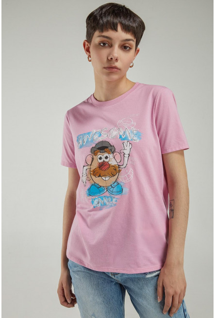 Camiseta manga corta estampada del Señor Cara de Papa.