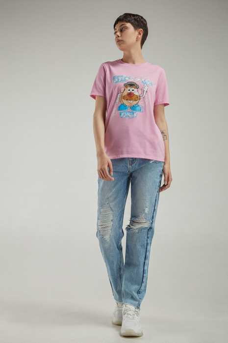 Camiseta manga corta estampada del Señor Cara de Papa.