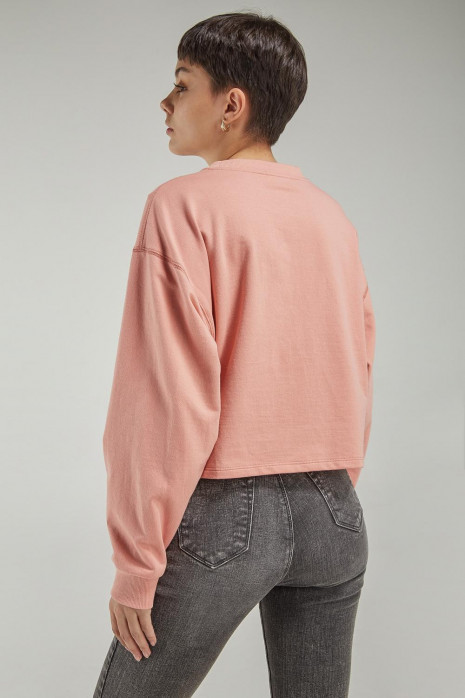 Buzo cuello redondo estampado.
