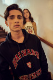 Buzo con capota, con estampado en frente, de Harvard