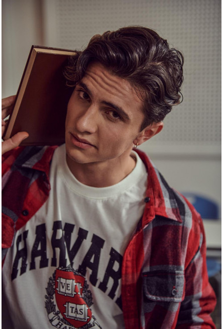 Camiseta, con estampado en frente, de Harvard