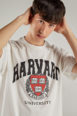 Camiseta, con estampado en frente, de Harvard