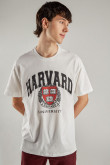 Camiseta, con estampado en frente, de Harvard