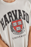 Camiseta, con estampado en frente, de Harvard