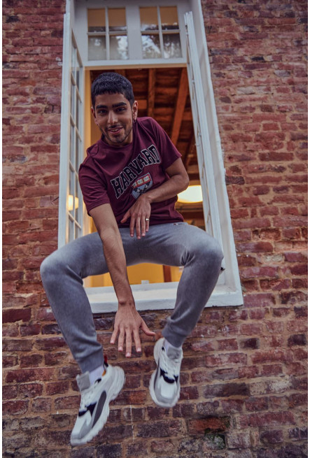 Camiseta, con estampado en frente, de Harvard