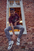 Camiseta, con estampado en frente, de Harvard