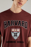 Camiseta, con estampado en frente, de Harvard