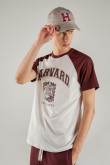Camiseta, con estampado en frente, de Harvard