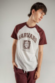 Camiseta, con estampado en frente, de Harvard