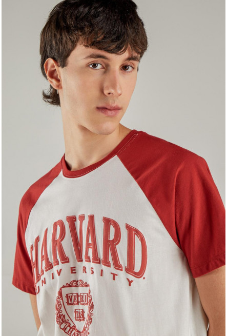 Camiseta, con estampado en frente, de Harvard