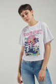 Camiseta manga corta, con estampado en frente.