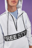 Chaqueta liviana con contraste