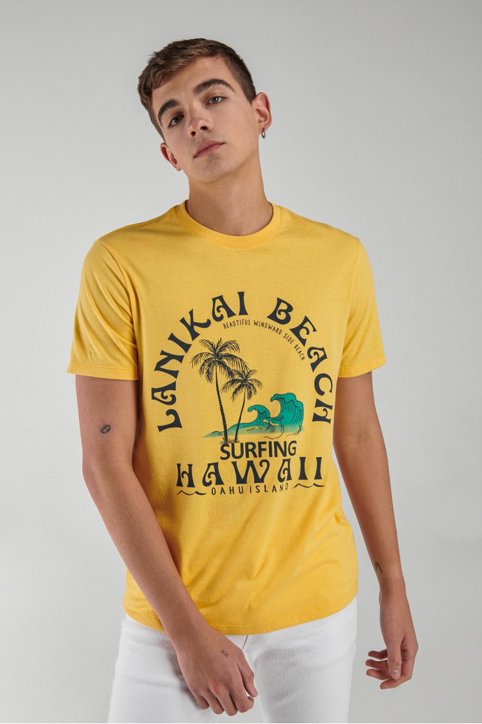 Camiseta manga corta estampada