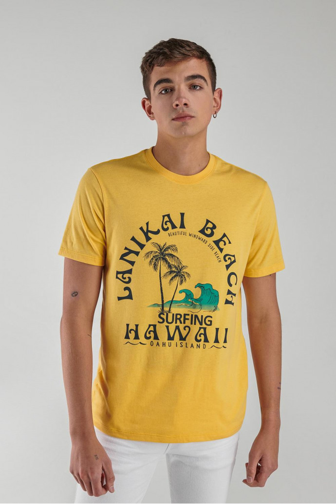 Camiseta manga corta estampada