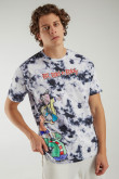 Camiseta tie dye manga corta estampado de  Ed, Edd y Eddy.