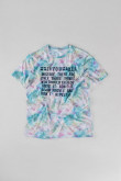 Camiseta estampada, cuello redondo, manga corta