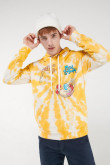 Buzo tie dye con capota, estampado de Ren & Stimpy