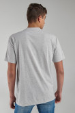 Camiseta estampada, cuello redondo, manga corta