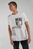 Camiseta manga corta estampada.