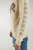 Buzo cuello redondo estampado.