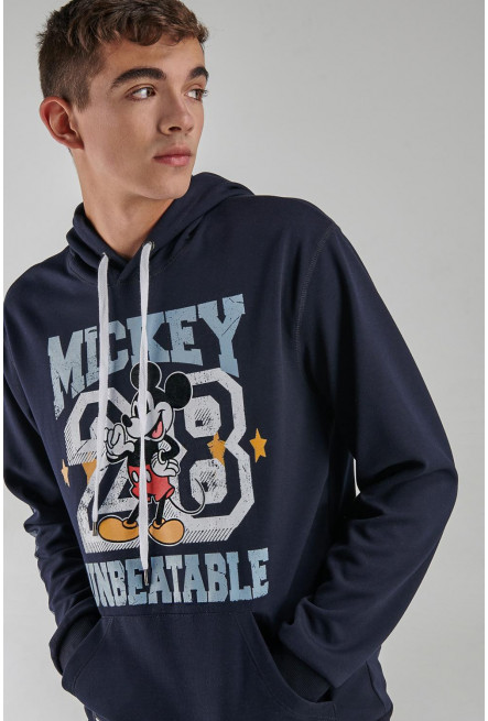 Buzo con capota de Mickey.