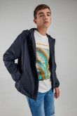 Chaqueta liviana con capota